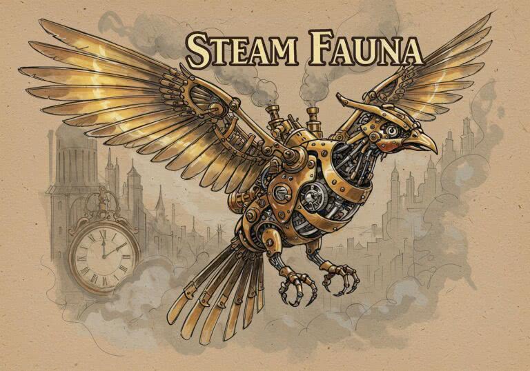 Mechaniczna fauna w steampunku – gdzie para spotyka się z instynktem