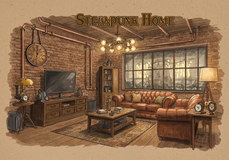 Steampunk w twoim domu – retro-futuryzm spotyka nowoczesną funkcjonalność