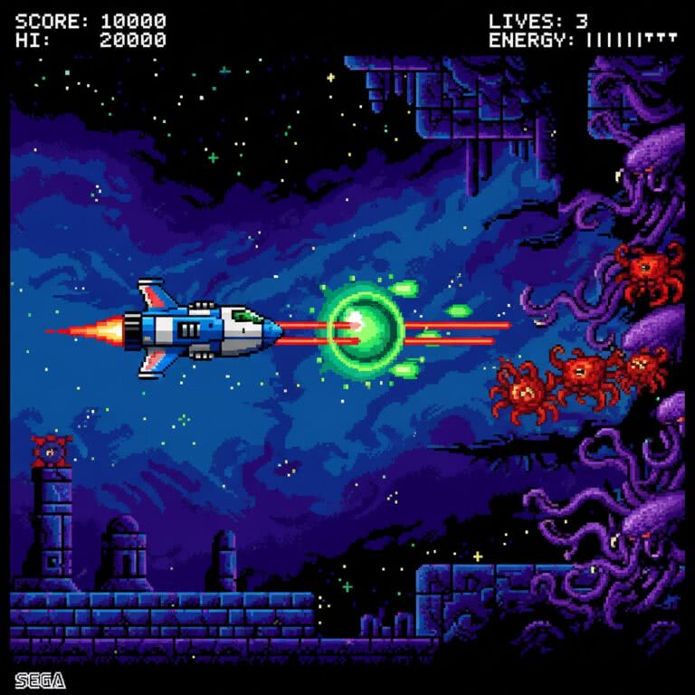 R-Type – MASTER SYSTEM (Sega) – Klasyczny shoot ’em up z kosmicznymi bitwami i strategicznym „podem”