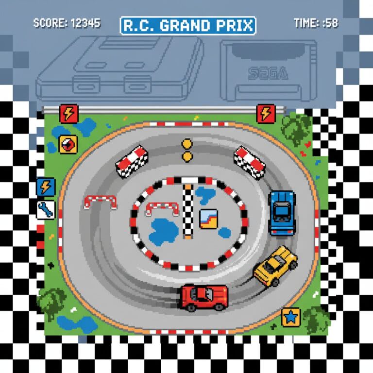 R.C. Grand Prix – MASTER SYSTEM (Sega) – wszystko co warto wiedzieć o tej klasycznej grze wyścigowej