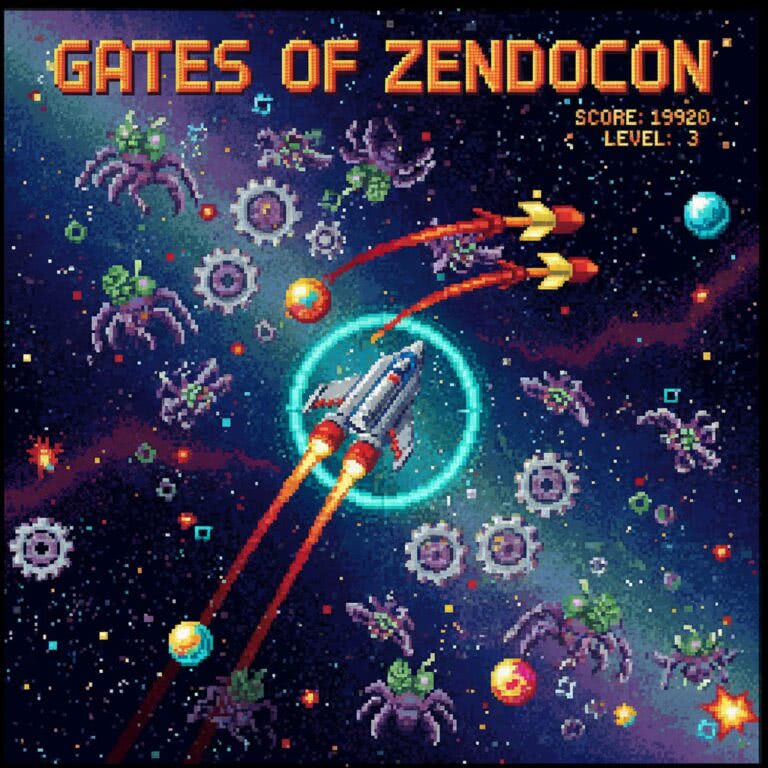 Gates of Zendocon – Atari Lynx – Kosmiczny shooter z teleportującymi bramami i retro urokami handhelda Atari