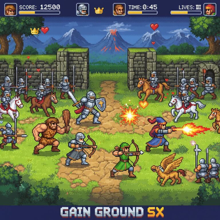Gain Ground SX – PC Engine CD (NEC / Hudson Soft) – Retro strategia z elementami shootera i unikalnym systemem postaci