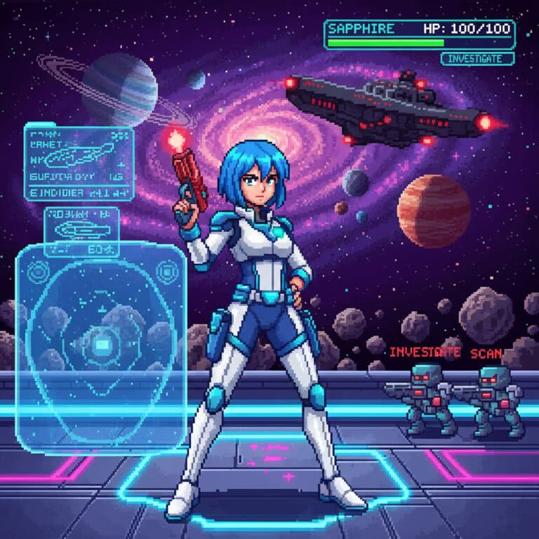 Ginga Fukei Densetsu Sapphire – PC Engine CD (NEC / Hudson Soft) – kosmiczny RPG z lat 90., który zachwyca retro entuzjastów