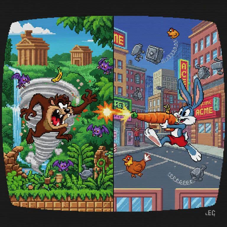 Taz-Mania i Tiny Toon Adventures – Platformówki Warner Bros na 16-bitowych konsolach