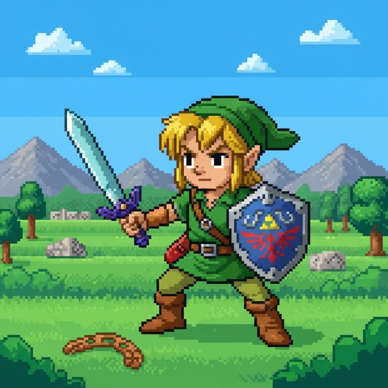 Link i Legenda Zeldy – NES (Nintendo) – Jak kilka pikseli stworzyło bohatera fantasy