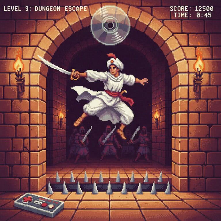 Prince of Persia – PC Engine CD (NEC / Hudson Soft) – Klasyczna przygoda księcia w erze wczesnych gier CD-ROM