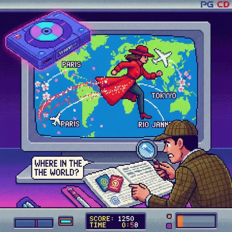 Where in the World Is Carmen Sandiego – PC Engine CD (NEC / Hudson Soft)