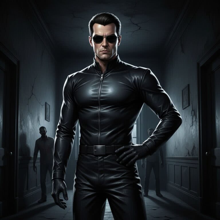 Skórzany kombinezon i okulary Alberta Weskera – symbol chłodnego profesjonalizmu w Resident Evil