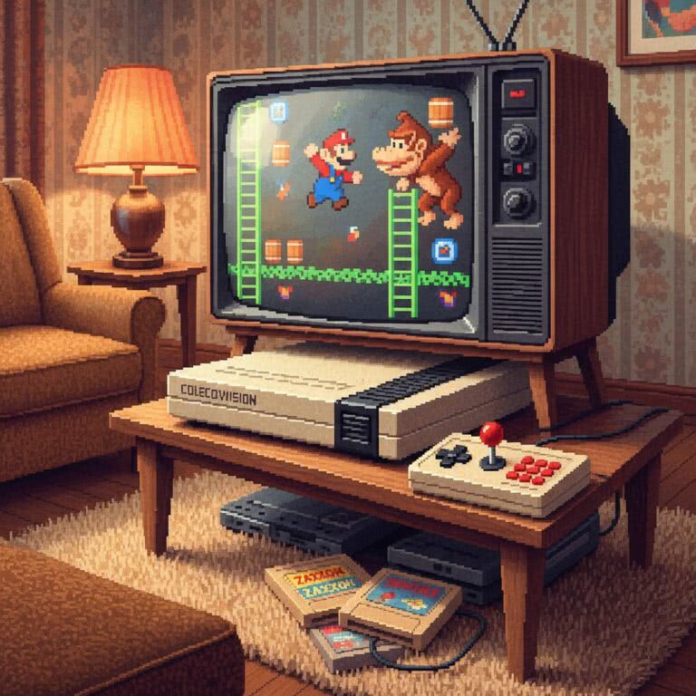 COLECOVISION (Coleco) – Ikoniczna konsola z ery arcade, która zrewolucjonizowała domową rozrywkę w latach 80.