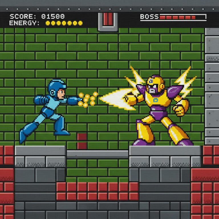 Mega Man – sztuka koloru w erze 8-bitów – NES (Nintendo)