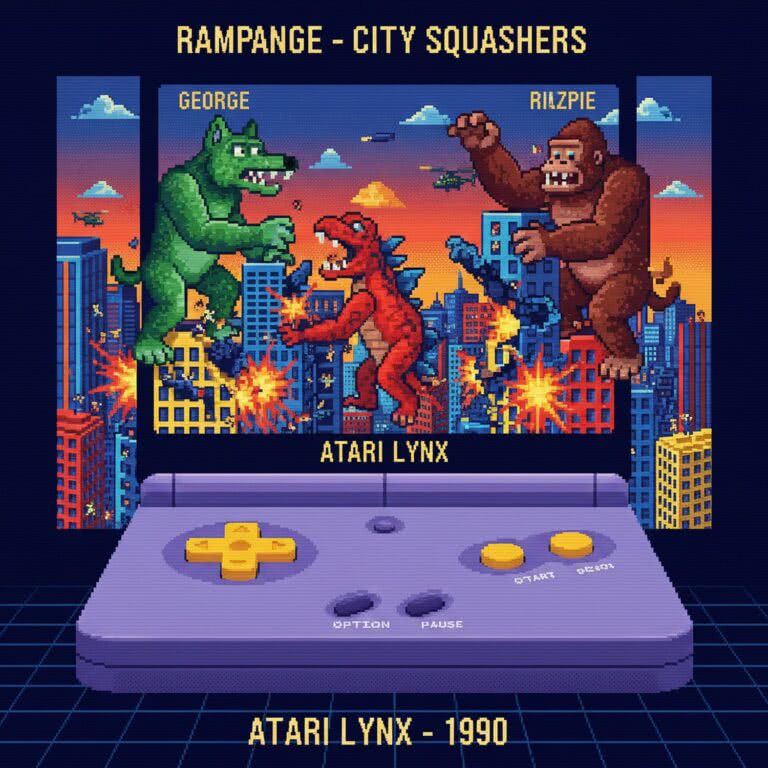 Rampage – LYNX (Atari) – wszystko co warto wiedzieć o kultowej grze destrukcyjnej w erze handheldów
