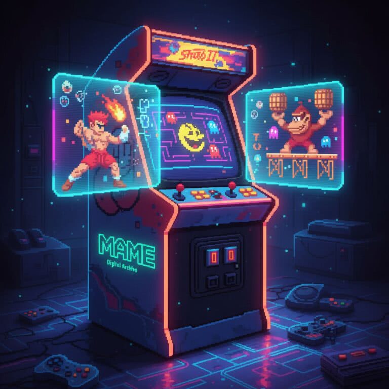 MAME (Multiple Arcade Machine Emulator) – Cyfrowe archiwum tysięcy arcade’owych automatów z całego świata