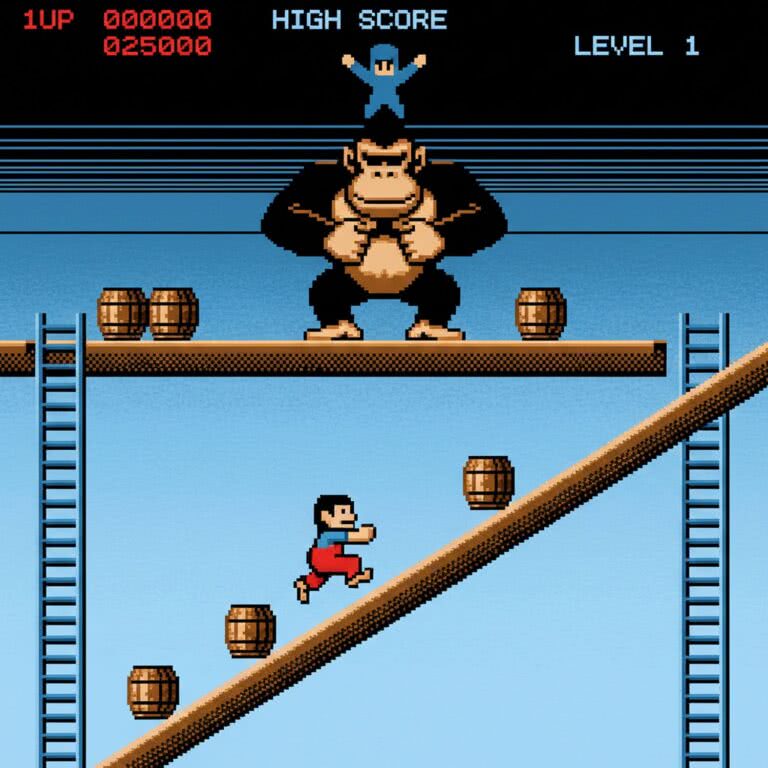 Donkey Kong – Atari 2600 (Atari) – Wszystko co warto wiedzieć o pionierze platformówek w erze wczesnych konsol domowych