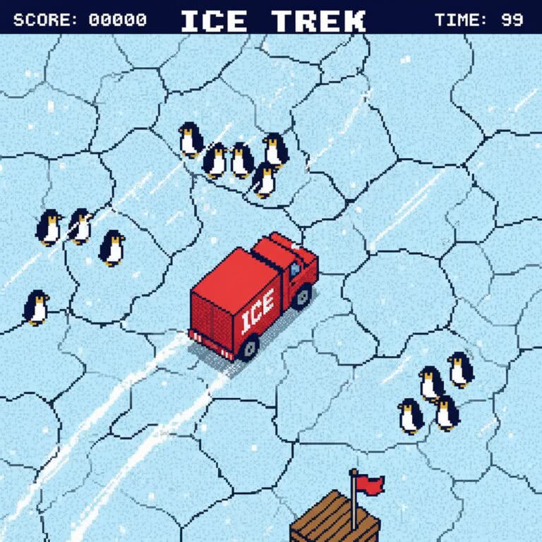 Ice Trek – INTELLIVISION (Mattel Electronics)