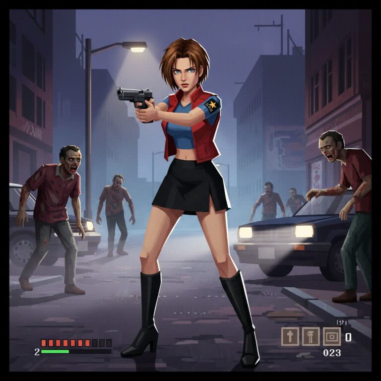 Resident Evil 3: Nemesis (PlayStation) – Ikoniczna Jill Valentine i jej legendarny strój z ery survival horroru