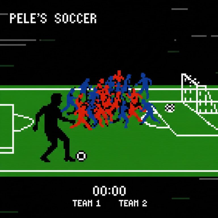 Pele’s Soccer – Atari 2600 (Atari) – Klasyczna symulacja piłkarska z udziałem legendy futbolu
