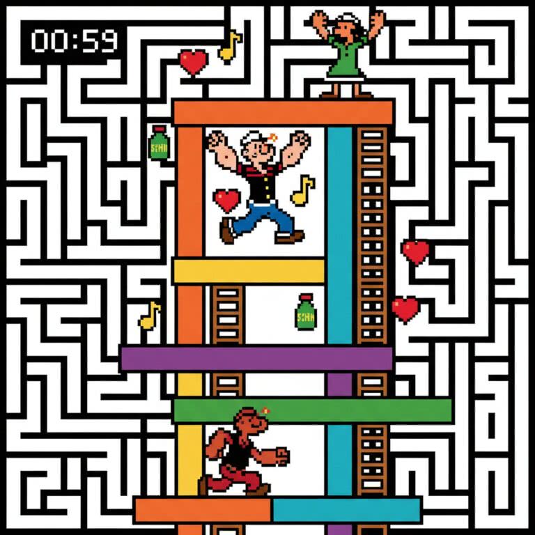 Popeye – wszystko co warto wiedzieć o grze na konsolę Atari 2600