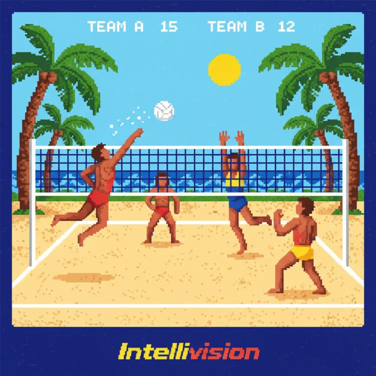 Spiker! Super Pro Volleyball – INTELLIVISION (Mattel Electronics) – Wszystko co warto wiedzieć o kultowej symulacji siatkówki plażowej z lat 80.