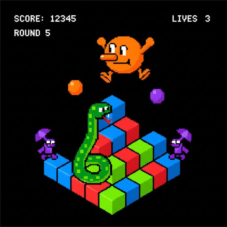 Q-bert – Atari 2600 – Wszystko co warto wiedzieć o kultowej grze zręcznościowej z lat 80.