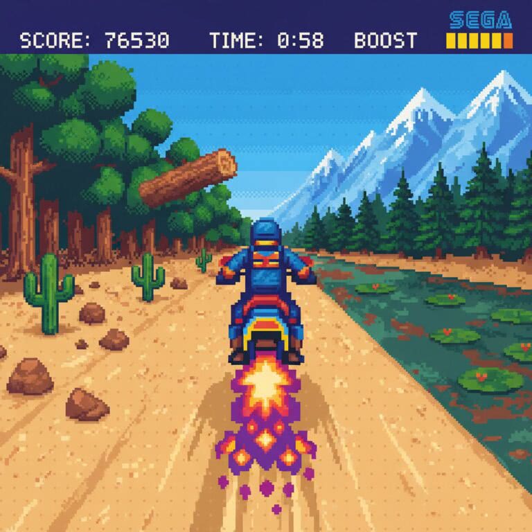Enduro Racer – MASTER SYSTEM (Sega) – klasyk motocyklowych przygód w erze 8-bitów