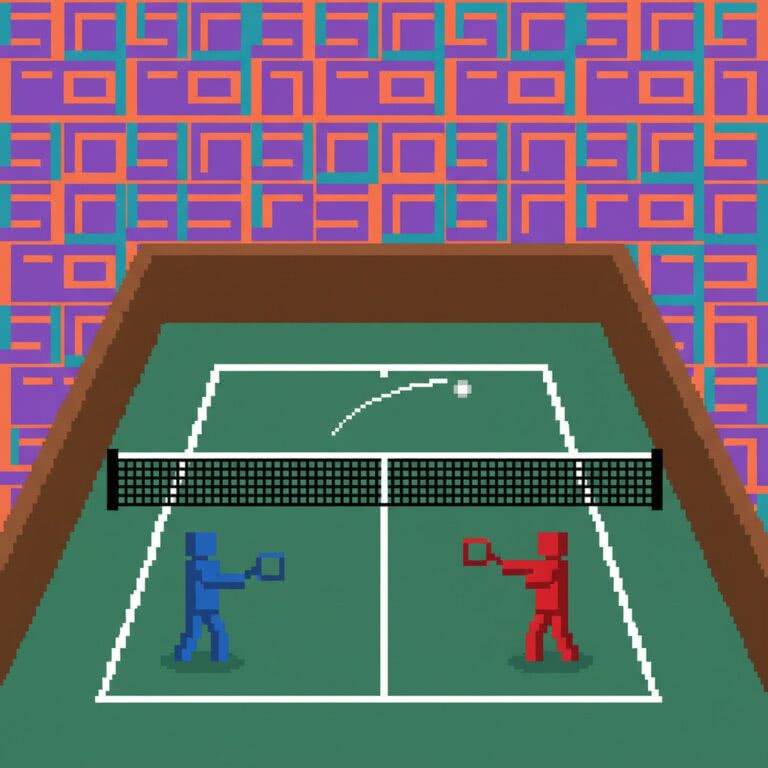 RealSports Tennis – Atari 2600 (Atari) – Klasyk tenisa z ery pierwszych konsol