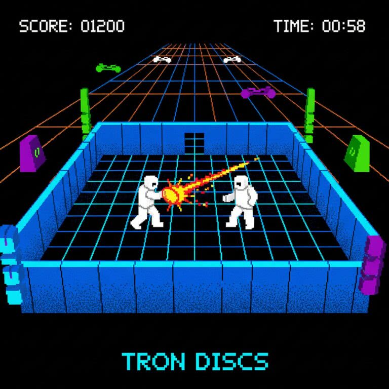 TRON Deadly Discs – INTELLIVISION (Mattel Electronics) – Klasyczna gra arcade inspirowana filmem Disneya z lat 80.