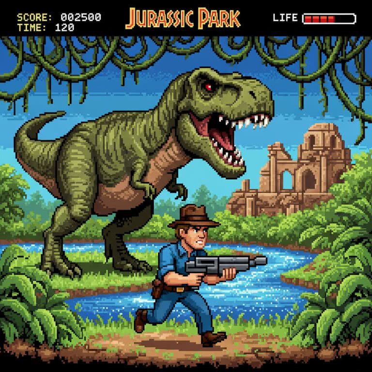 Jurassic Park – MASTER SYSTEM (Sega) – wszystko co warto wiedzieć o kultowej adaptacji filmowego hitu