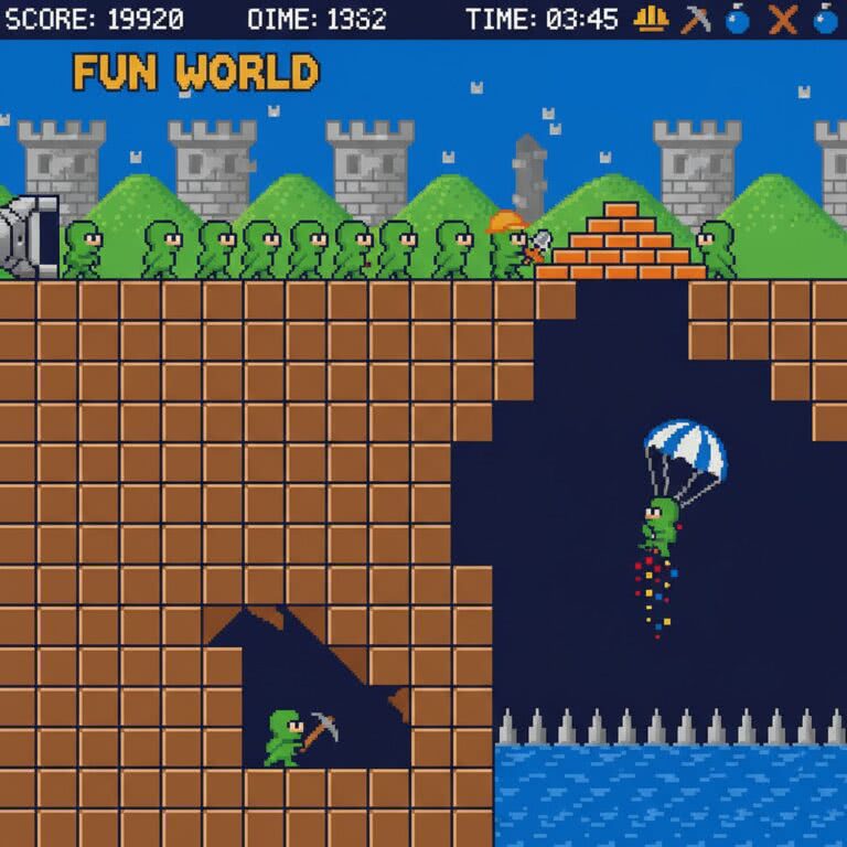 Lemmings – MASTER SYSTEM (Sega) – Kultowa gra puzzle, która urzekła miliony graczy w erze 8-bitów