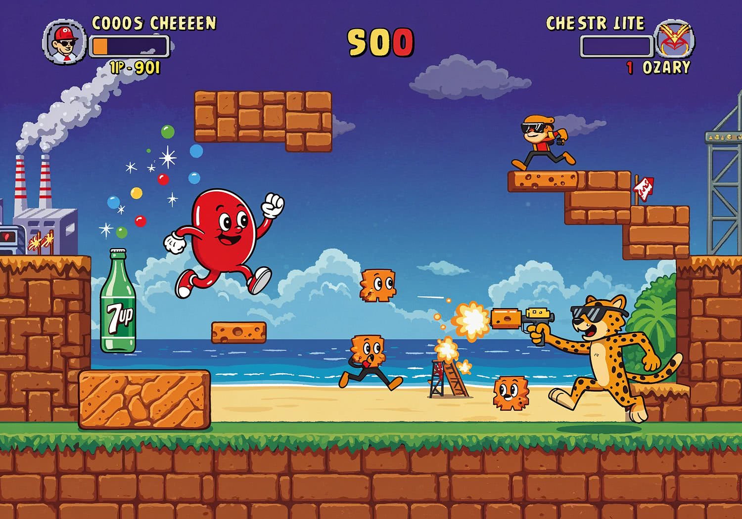 Ilustracja w kategorii 16-bit Retro Gry i Konsole