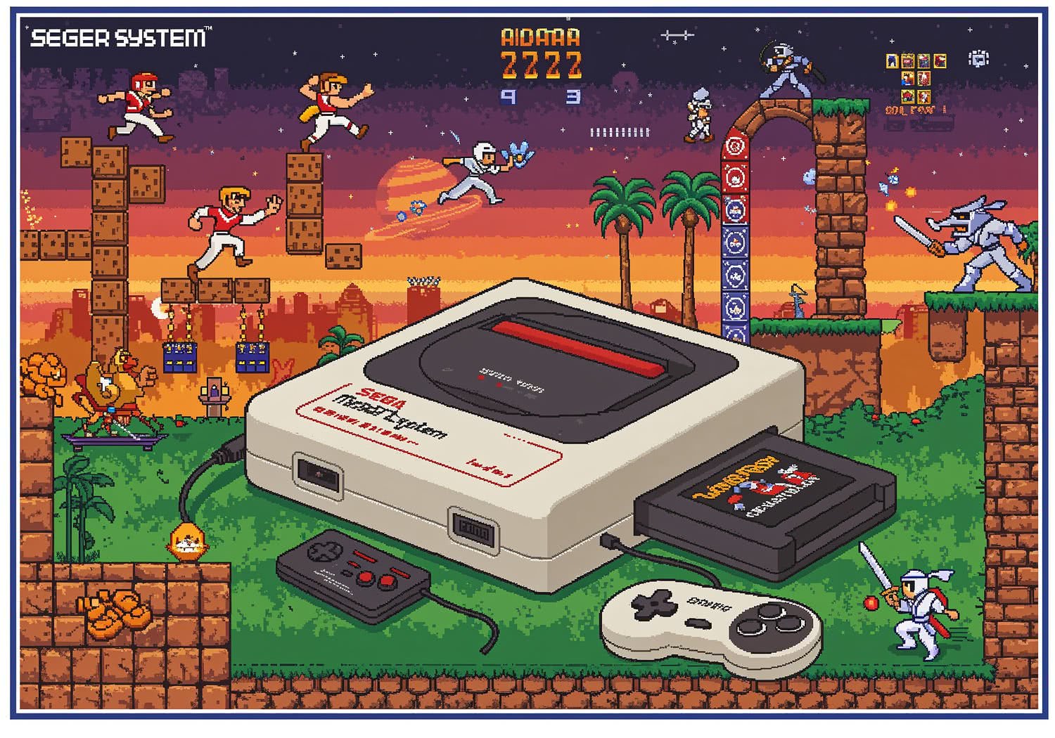 Ilustracja w kategorii Retro Gry - Retro Konsole