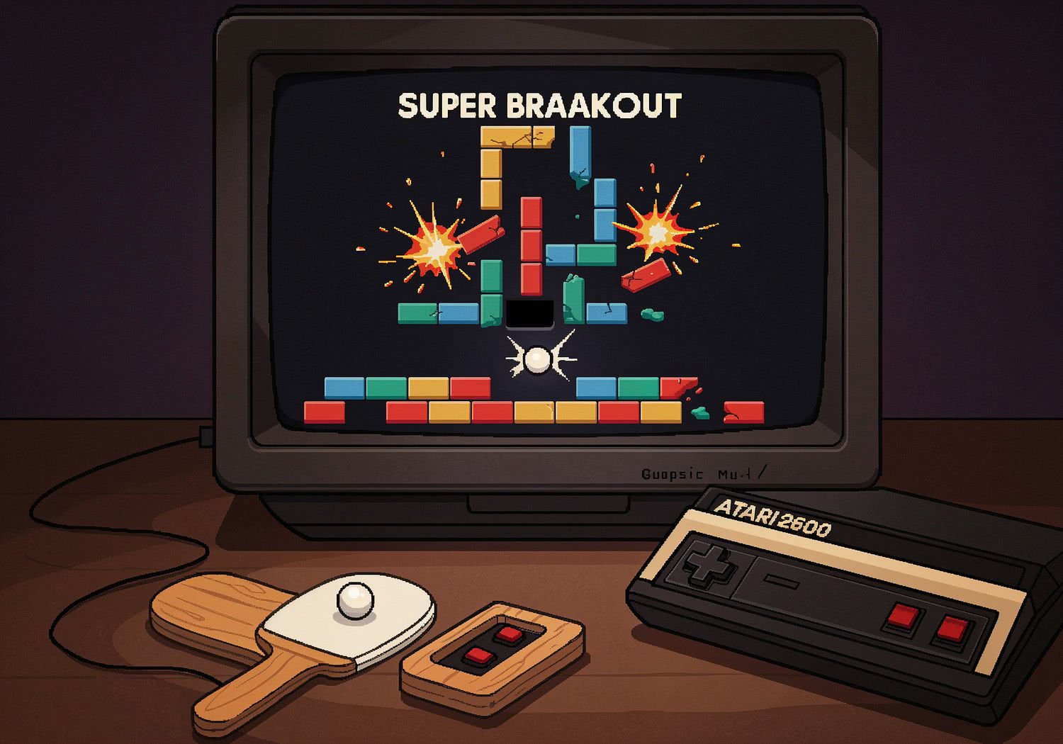 Ilustracja w kategorii ATARI 2600 (Atari) - Retro Gaming
