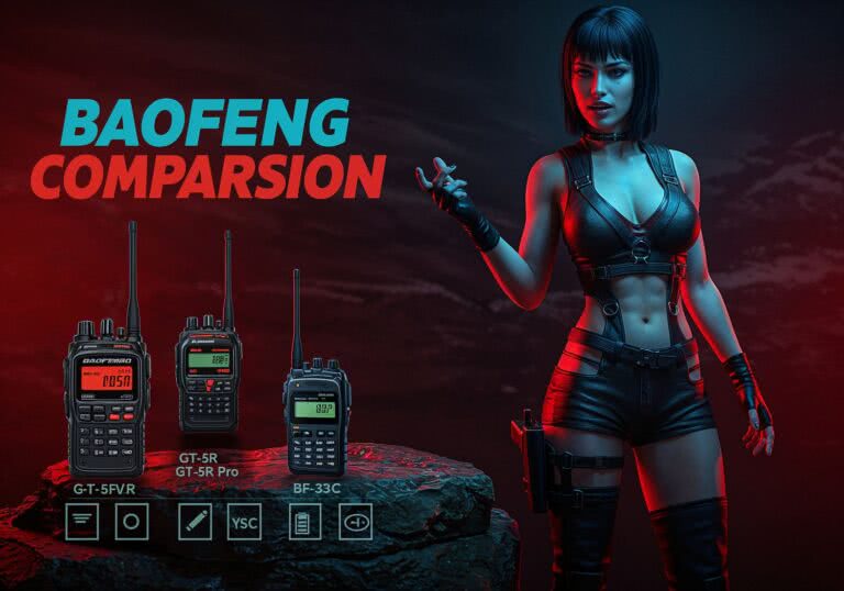 Porównanie modeli walkie-talkie Baofeng – GT-5R, GT-5R Pro i BF-33C
