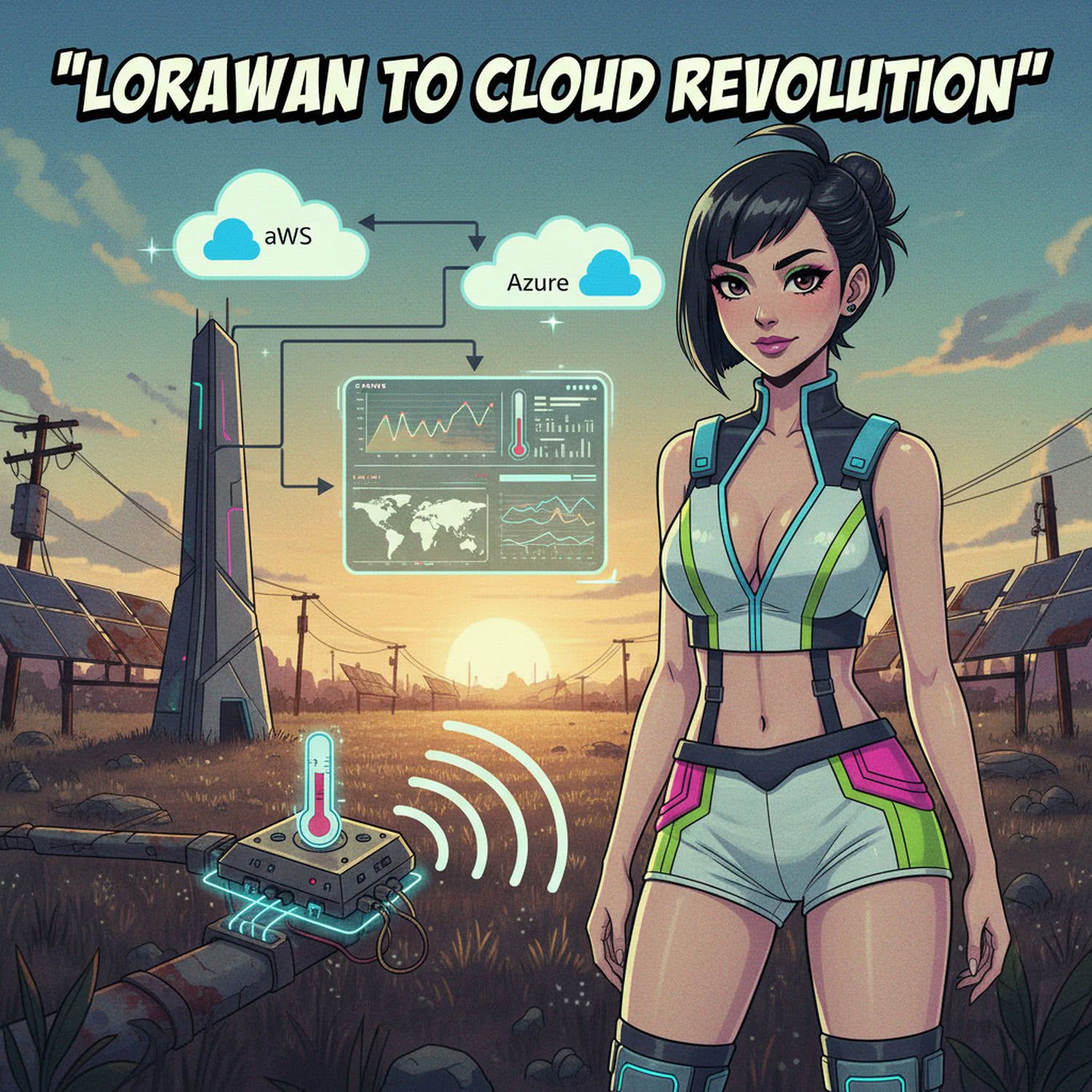 Ilustracja poglądowa do artykułu w kategorii Komunikacja LoRa - 433 MHz / 868 MHz / 915 MHz