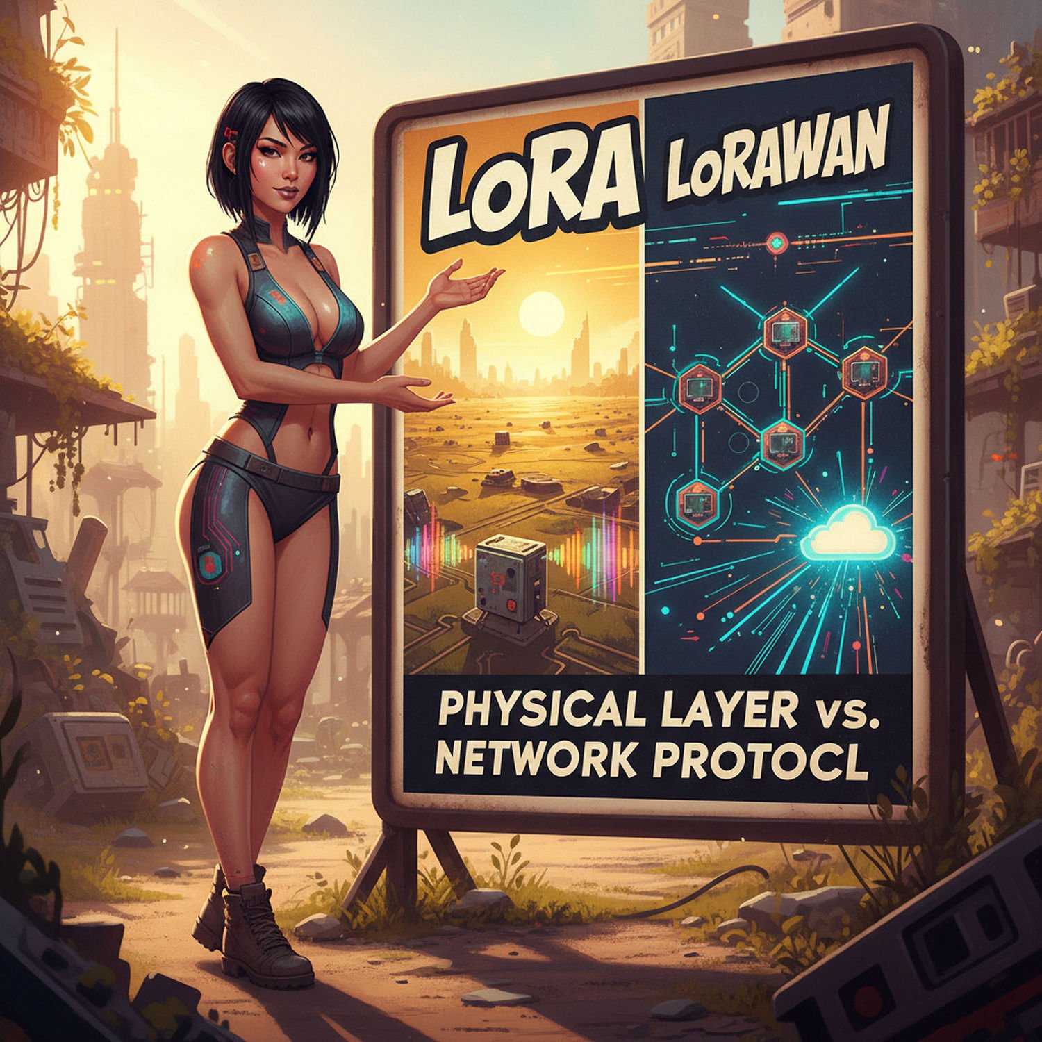 Ilustracja poglądowa do artykułu w kategorii Komunikacja LoRa - 433 MHz / 868 MHz / 915 MHz