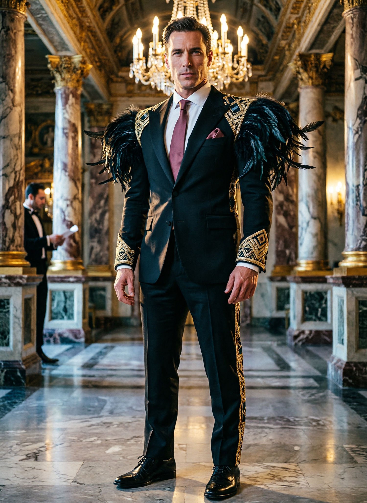 Ilustracja poglądowa do artykułu w kategorii Smoking jednorzędowy z pasem hiszpańskim – klasyka męskiej elegancji - Szycie na Miarę - Pracownia Krawiecka
