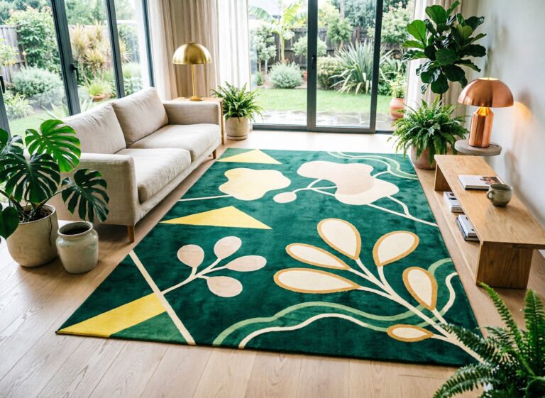 Soczysta zieleń na lata – inspiracje i aranżacje z dywanami kolekcji Tulum